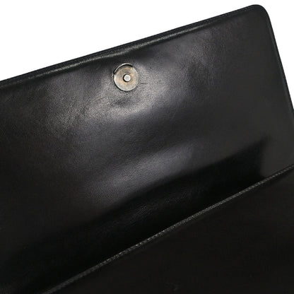Prada Black Leather Acrylic Shoulder Bag