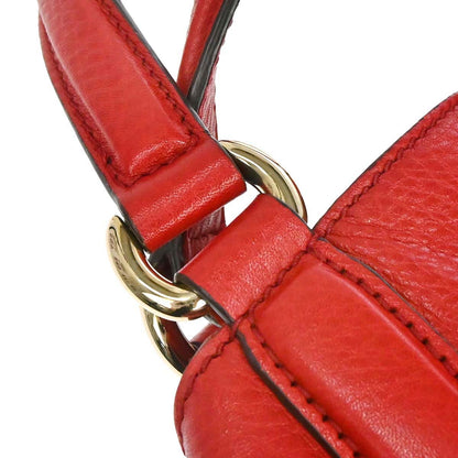 Gucci Red Calfskin Soho Handbag