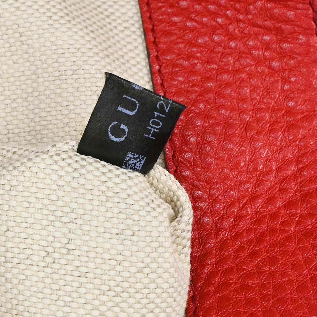 Gucci Red Calfskin Soho Handbag