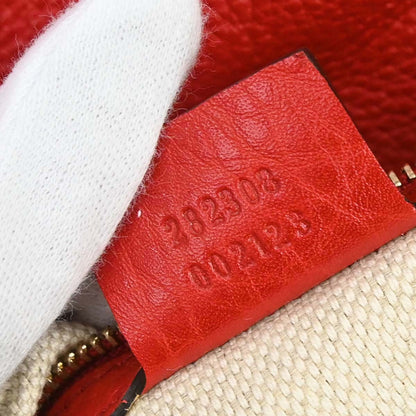 Gucci Red Calfskin Soho Handbag