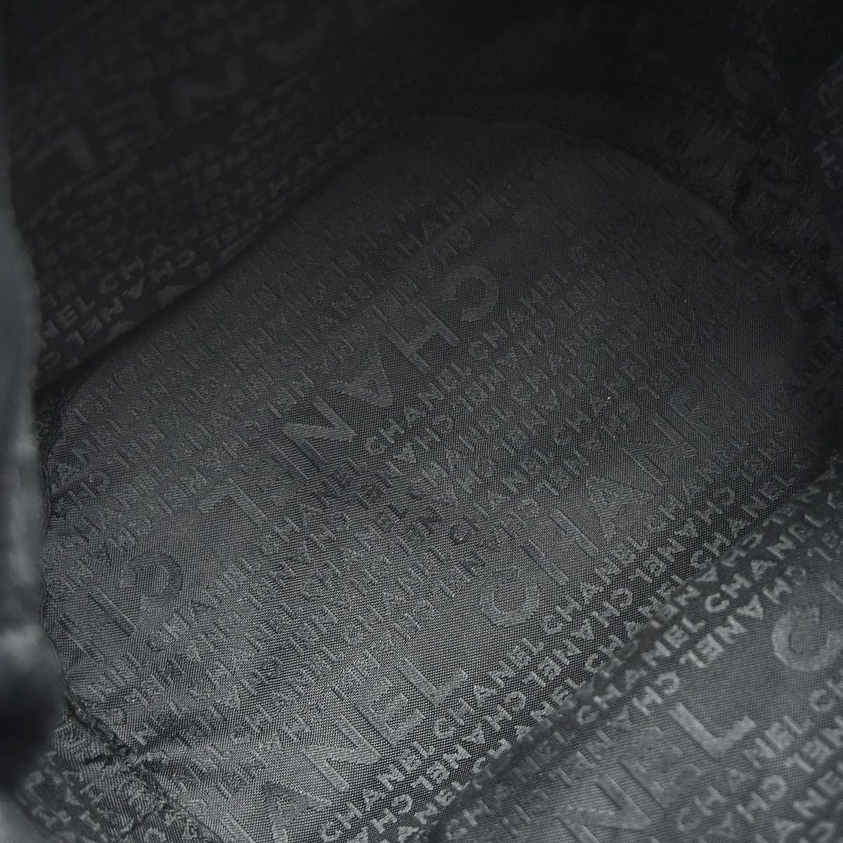 Chanel 2003-2004 Black Lambskin Tote Handbag