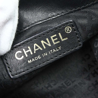 Chanel 2003-2004 Black Lambskin Tote Handbag