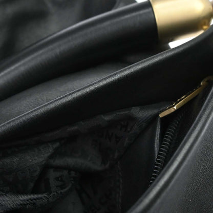 Chanel 2003-2004 Black Lambskin Tote Handbag