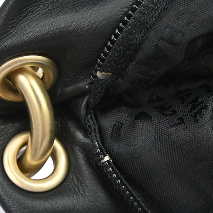 Chanel 2003-2004 Black Lambskin Tote Handbag