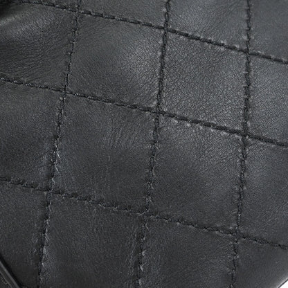 Chanel 2015-2016 Black Calfskin Wild Stitch CC Pocket Tote 2way Handbag