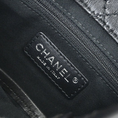 Chanel 2015-2016 Black Calfskin Wild Stitch CC Pocket Tote 2way Handbag