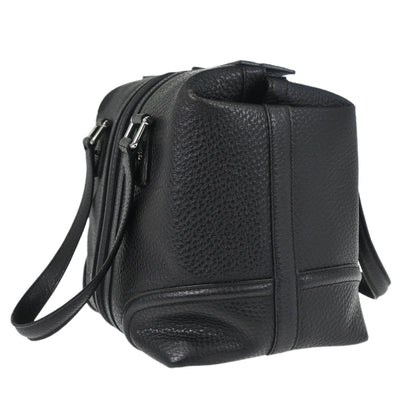 Gucci Black Leather Sherry Line Treasure Duffle Handbag