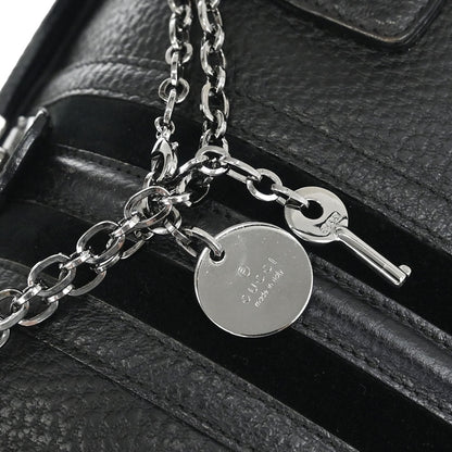Gucci Black Leather Sherry Line Treasure Duffle Handbag
