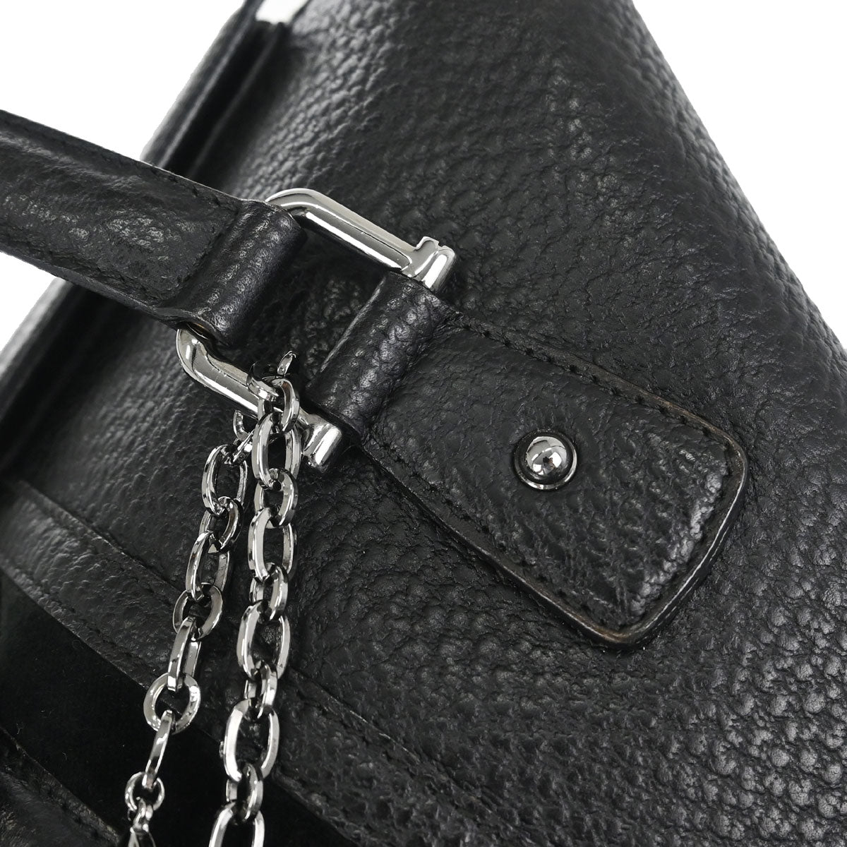 Gucci Black Leather Sherry Line Treasure Duffle Handbag