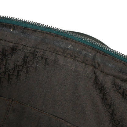 Christian Dior Green Suede Gaucho Handbag