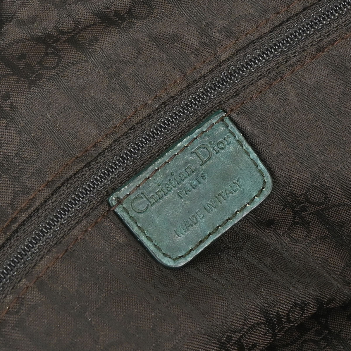 Christian Dior Green Suede Gaucho Handbag