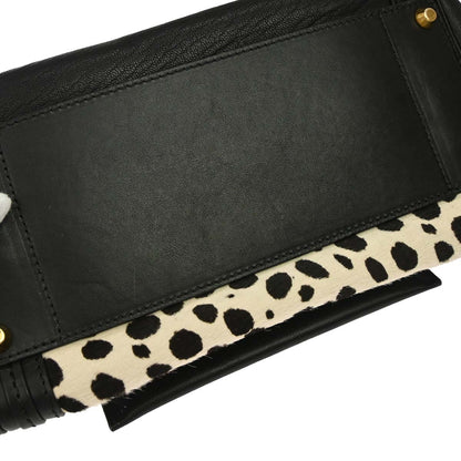 Chloe Black Pony Hair Alice 2way Shoulder Handbag