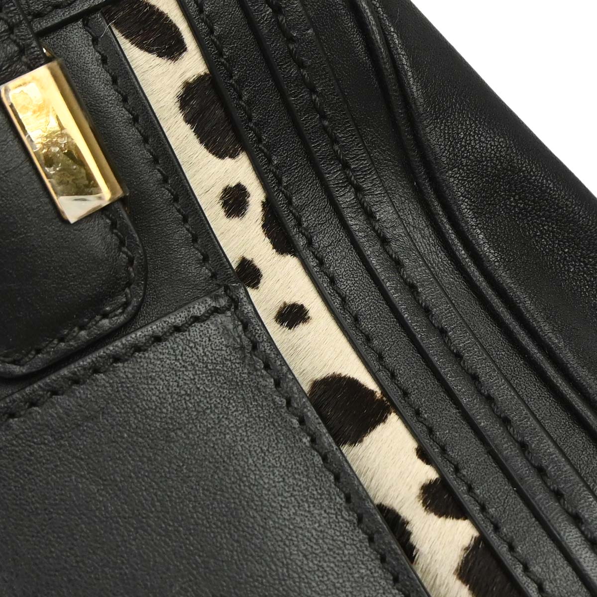 Chloe Black Pony Hair Alice 2way Shoulder Handbag