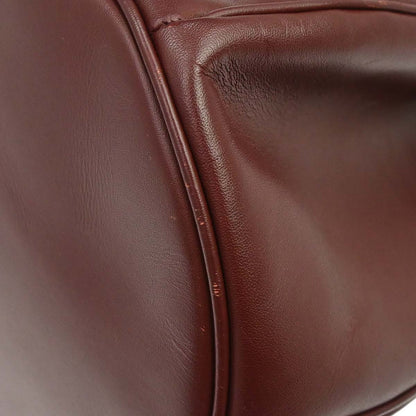 Cartier Bordeaux Leather Must de Cartier Drawstring Shoulder Bag