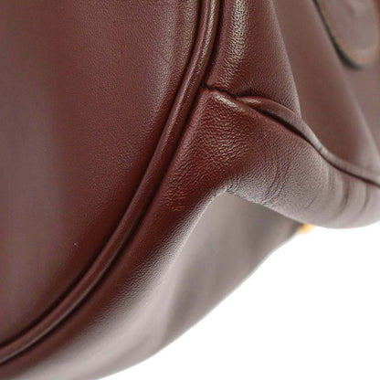 Cartier Bordeaux Leather Must de Cartier Drawstring Shoulder Bag