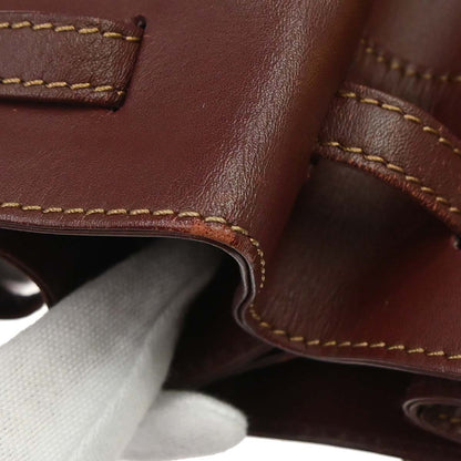 Cartier Bordeaux Leather Must de Cartier Drawstring Shoulder Bag