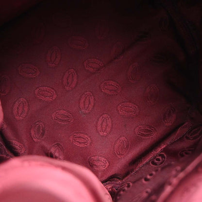 Cartier Bordeaux Leather Must de Cartier Drawstring Shoulder Bag