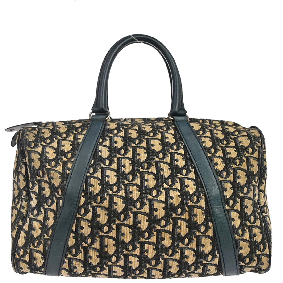Christian Dior Beige Navy Trotter Handbag