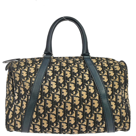 Christian Dior Beige Navy Trotter Handbag