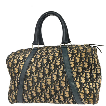 Christian Dior Beige Navy Trotter Handbag