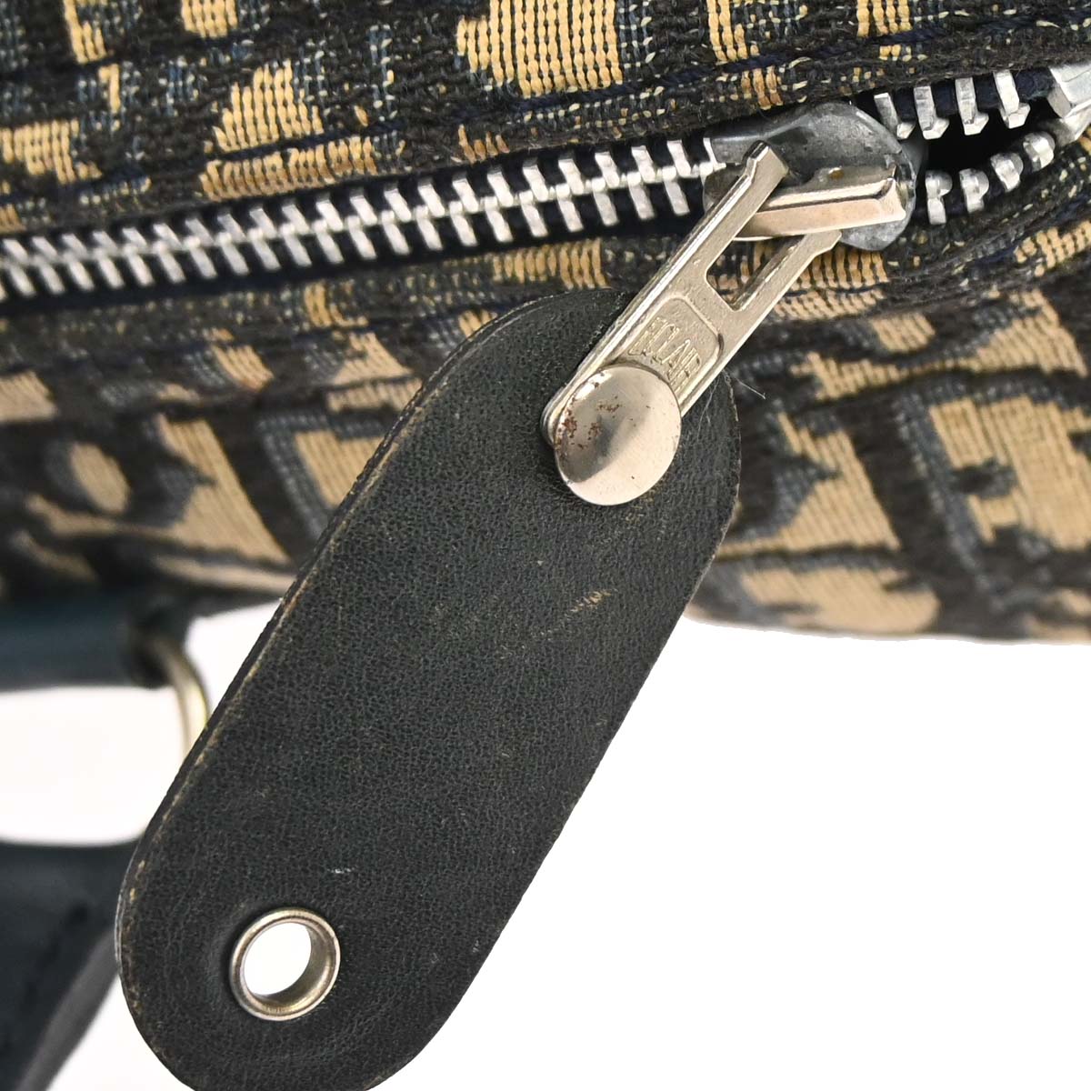 Christian Dior Beige Navy Trotter Handbag