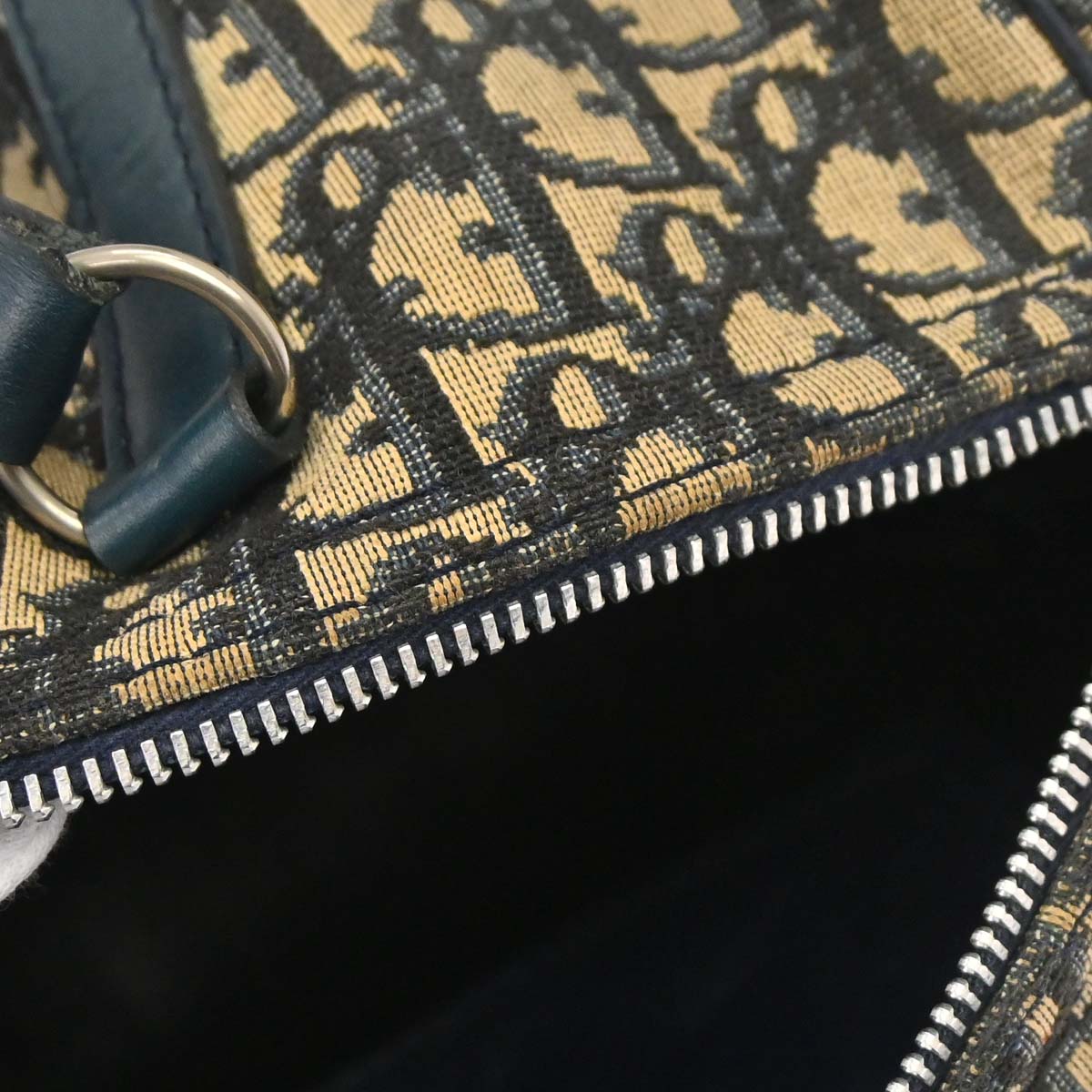 Christian Dior Beige Navy Trotter Handbag