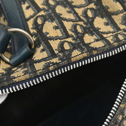 Christian Dior Beige Navy Trotter Handbag