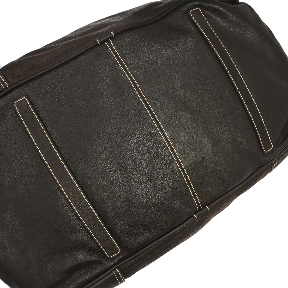 Loewe Brown Leather Anagram Duffle 2way Shoulder Handbag