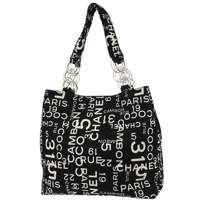 Chanel 2002-2003 Black Canvas By Sea Tote Bag