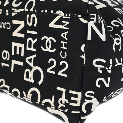 Chanel 2002-2003 Black Canvas By Sea Tote Bag