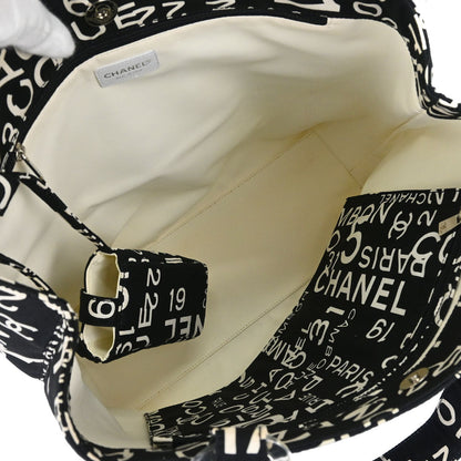 Chanel 2002-2003 Black Canvas By Sea Tote Bag