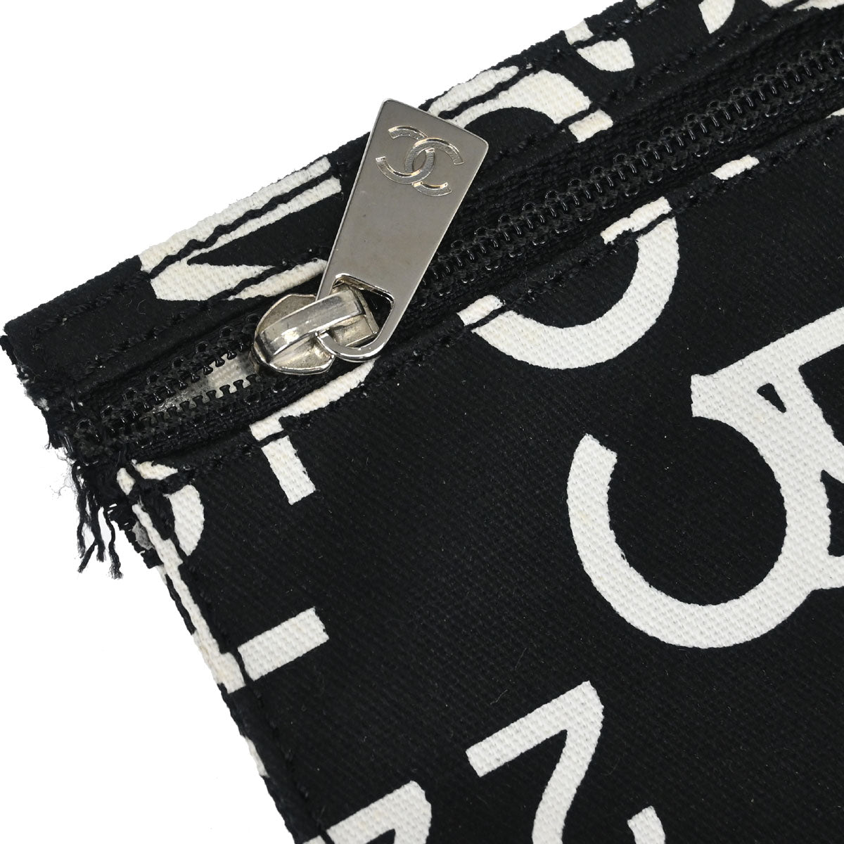 Chanel 2002-2003 Black Canvas By Sea Tote Bag