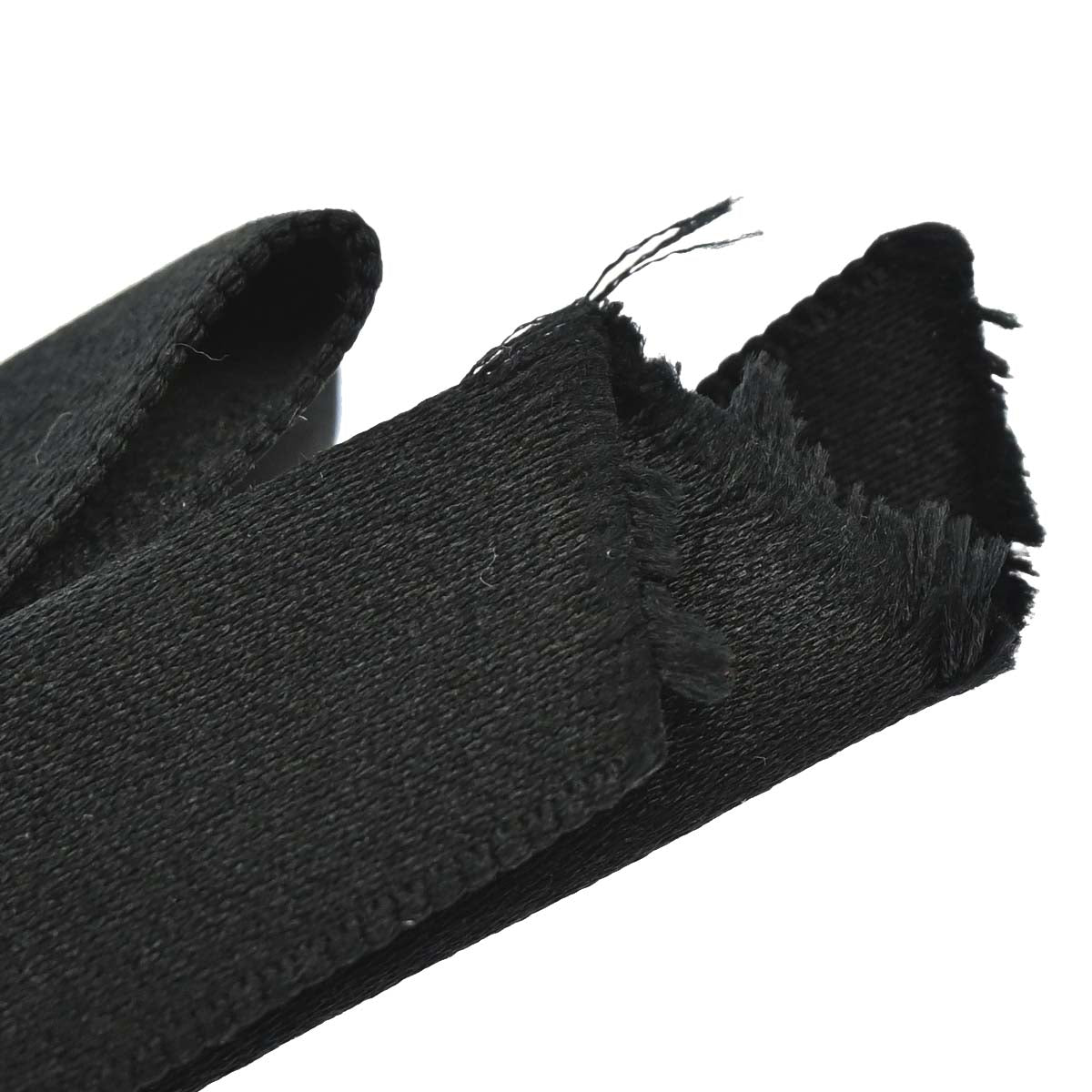 Chanel CC Bow Hair Barrette Black Satin Hair Accessories