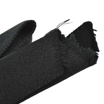 Chanel CC Bow Hair Barrette Black Satin Hair Accessories