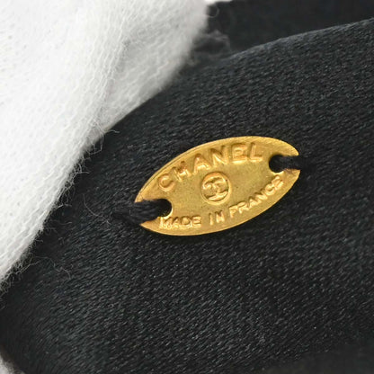 Chanel CC Bow Hair Barrette Black Satin Hair Accessories