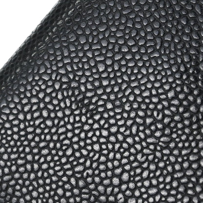Chanel 2003-2004 Black Caviar Skin Bifold Wallet