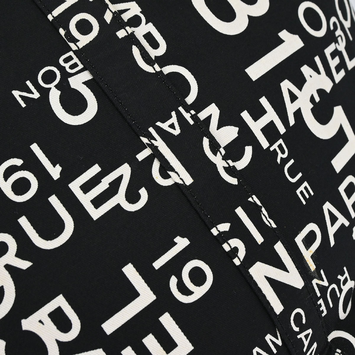 Chanel 2002-2003 Black Canvas By Sea Tote Bag