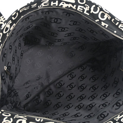 Chanel 2002-2003 Black Canvas By Sea Tote Bag
