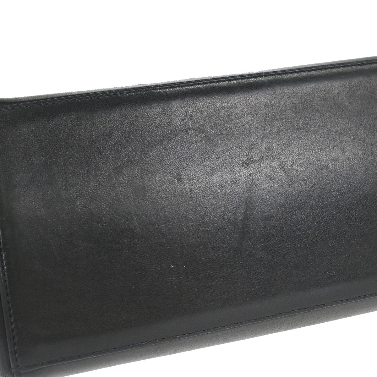 Chanel 2000-2002 Black Lambskin Choco Bar Mademoiselle Lock Accordion Flap Bag