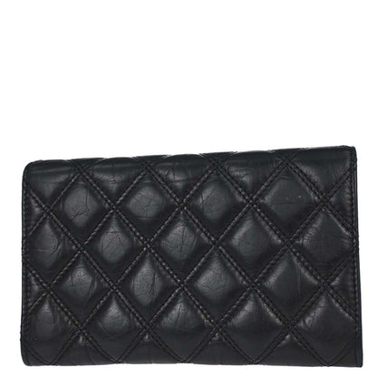 Chanel 2005-2006 Black Calfskin Paris P.NY Coin Purse Wallet