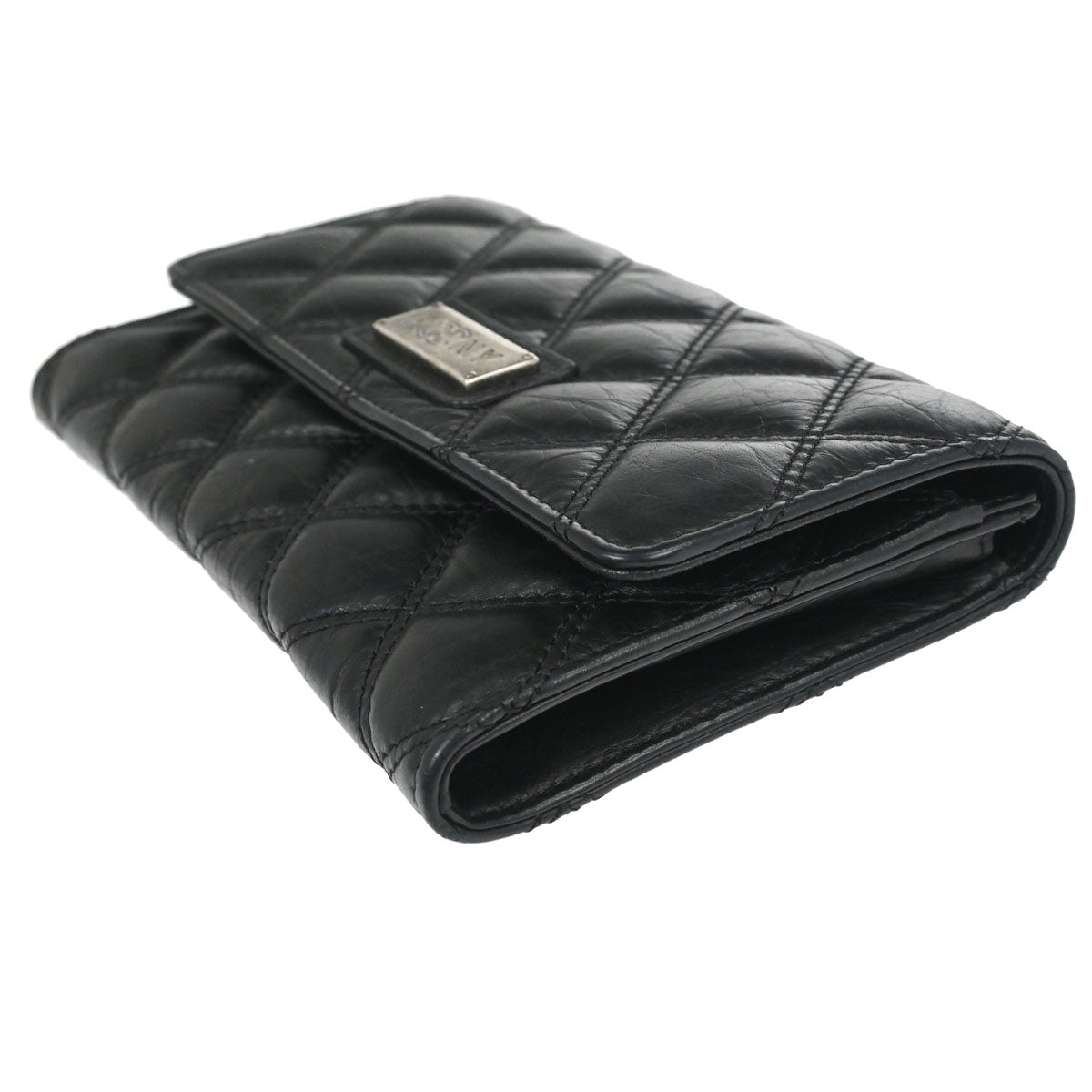 Chanel 2005-2006 Black Calfskin Paris P.NY Coin Purse Wallet