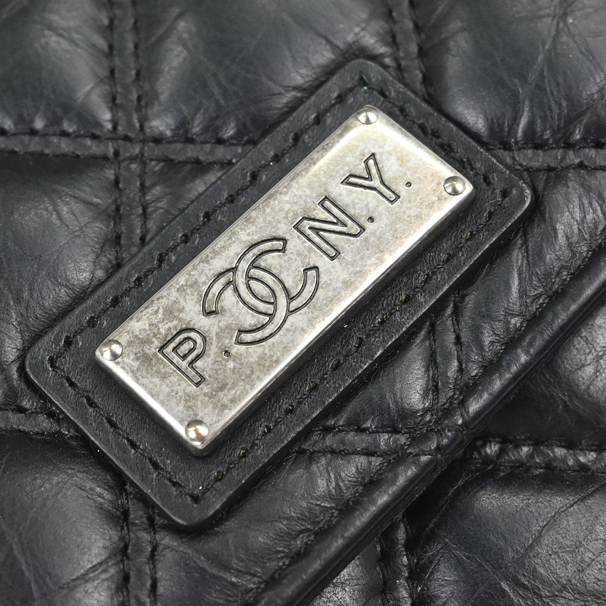 Chanel 2005-2006 Black Calfskin Paris P.NY Coin Purse Wallet