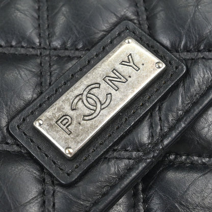 Chanel 2005-2006 Black Calfskin Paris P.NY Coin Purse Wallet