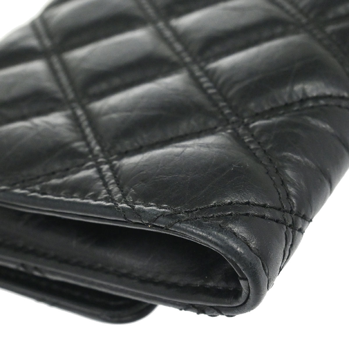 Chanel 2005-2006 Black Calfskin Paris P.NY Coin Purse Wallet