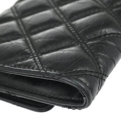Chanel 2005-2006 Black Calfskin Paris P.NY Coin Purse Wallet