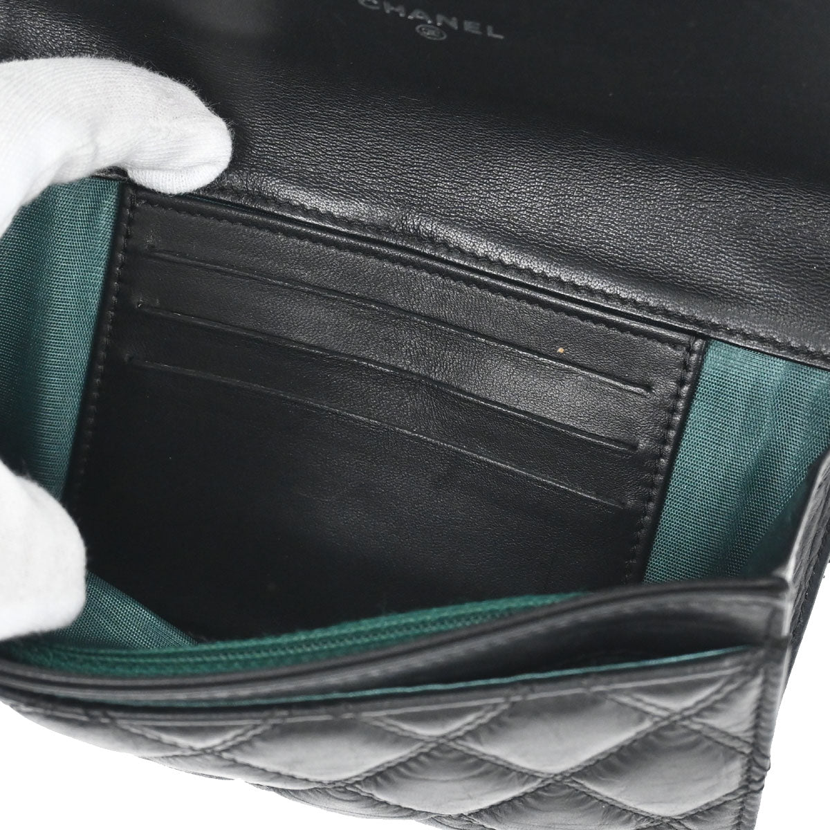 Chanel 2005-2006 Black Calfskin Paris P.NY Coin Purse Wallet