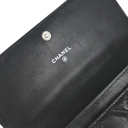 Chanel 2005-2006 Black Calfskin Paris P.NY Coin Purse Wallet