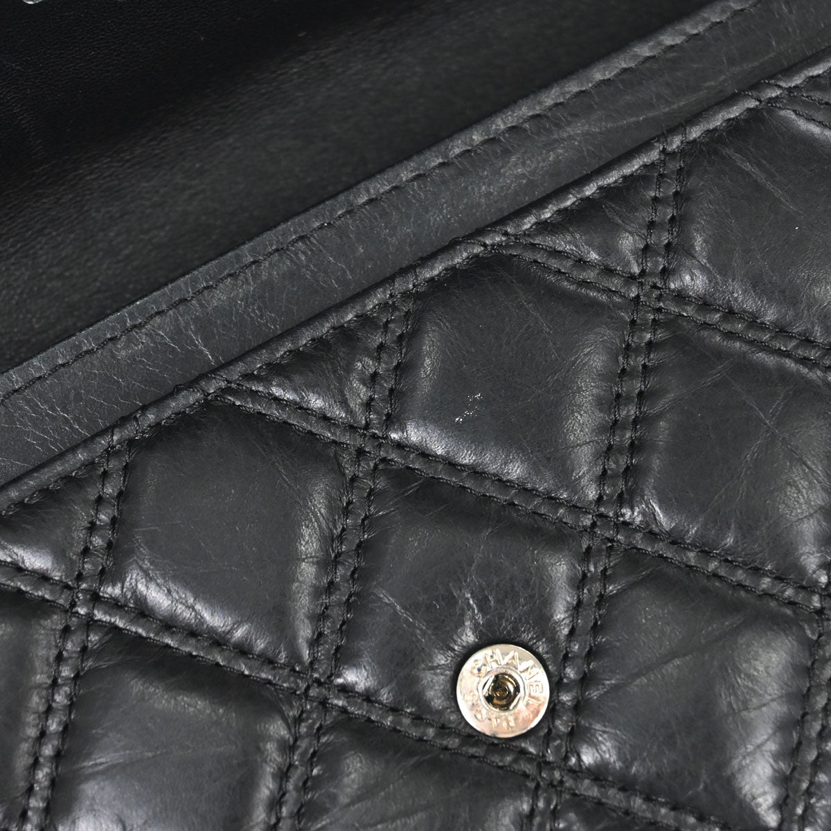 Chanel 2005-2006 Black Calfskin Paris P.NY Coin Purse Wallet