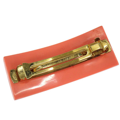 Chanel Barrette Hair Accessories Pink Acrylic 03P