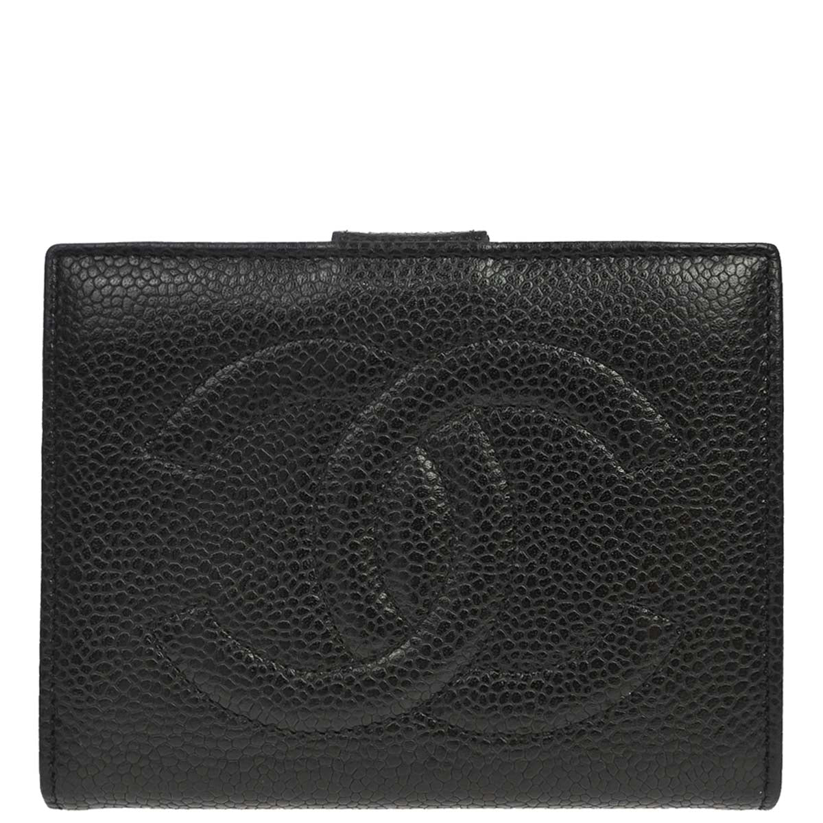 Chanel Black Caviar Skin Bifold Wallet
